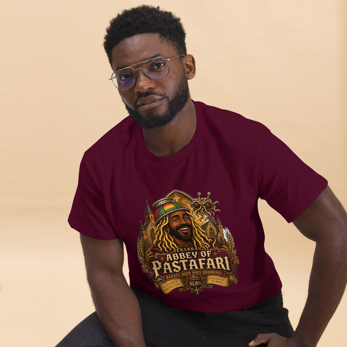 Noodly Blessings — Abbey of Pastafari Quad Tee
