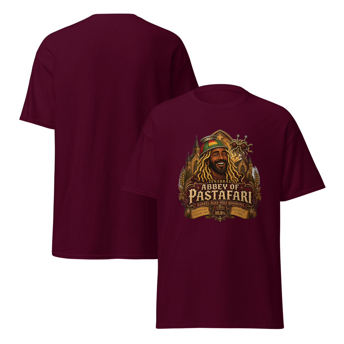 Noodly Blessings — Abbey of Pastafari Quad Tee